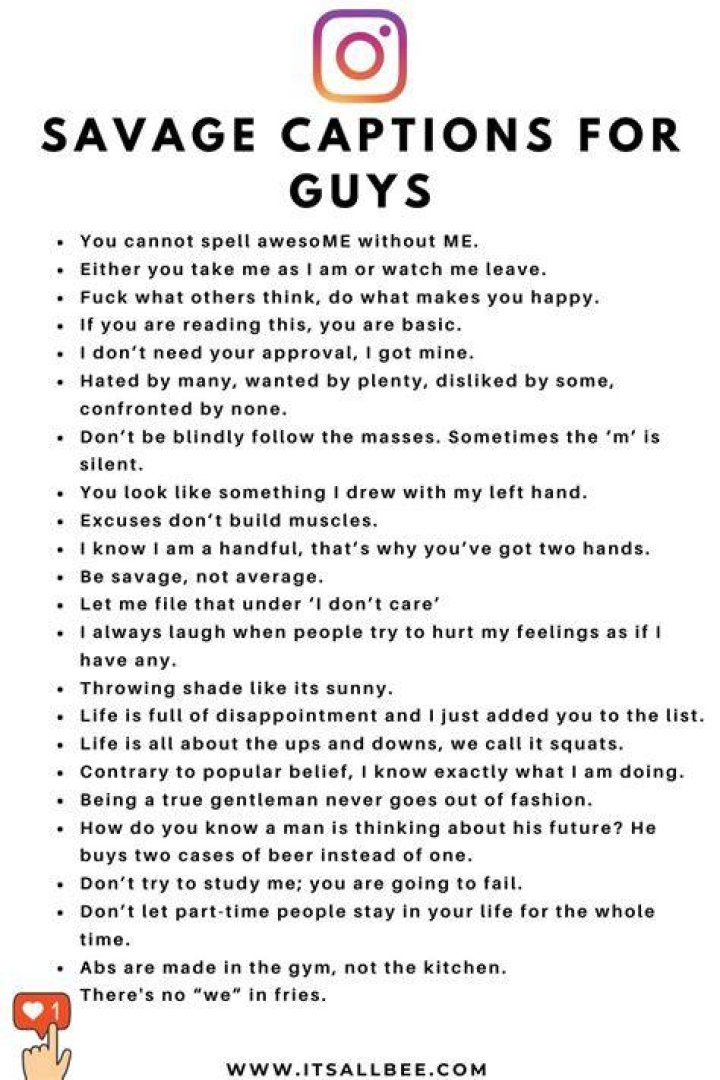 Best Instagram Captions For Guys cool captions for boys 