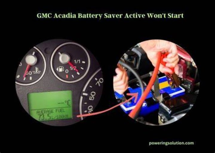 GMC Acadia Battery Saver Active