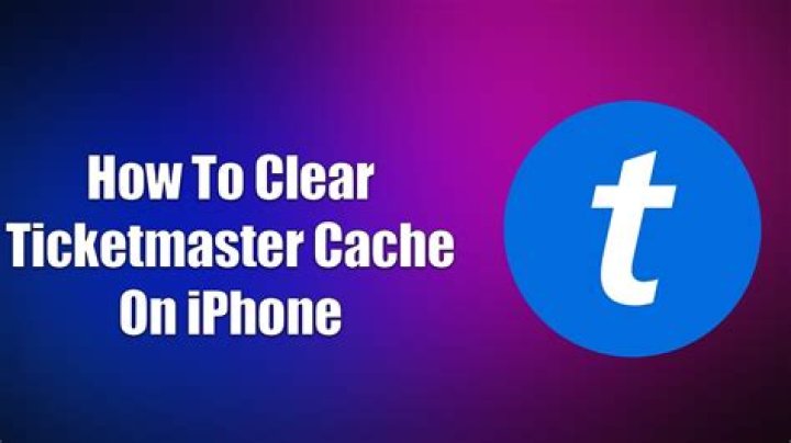 How To Clear Ticketmaster Cache On iPhone YouTube