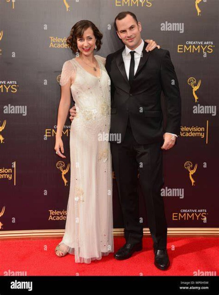 Kristen schaal and husband 034 red carpet event hires stock