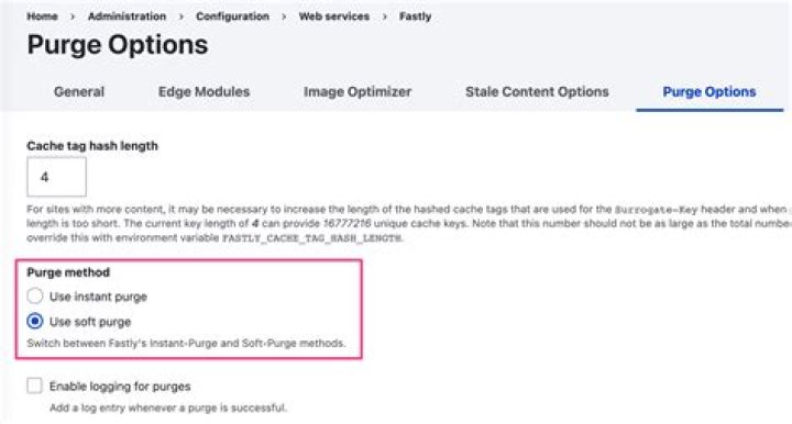 Pixelite Fastly Soft Purge vs Instant Purge what is the difference