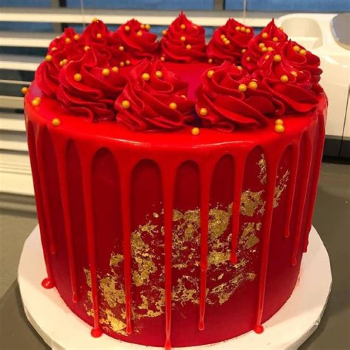 Red Cake Drip ACF34000711 Country Kitchen SweetArt