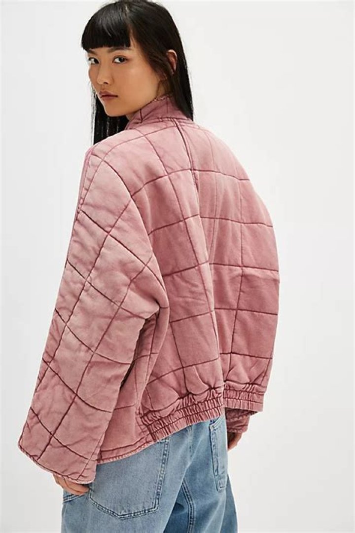 Sale > dolman quilted knit jacket dupe forever 21 > in stock